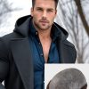 CNG | 0.02~0.04mm 8''x10'' 90% Dichte Super Ultra Thin Skin Men's V-looped Hair System - Lightly Dense, Fully Natural