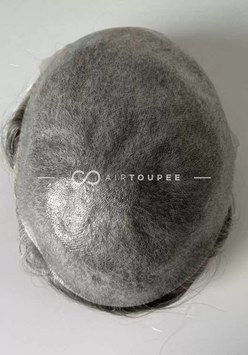Thin Skin | 0.08~0.10mm 8‘’x10‘’ 115% Density Super Thin Skin Men's V-looped Hair System - Effortless, Easy to Wear