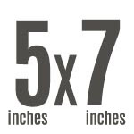 5"x7"