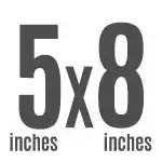 5"x8"