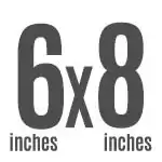 6"x8"