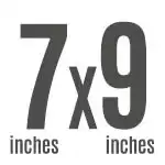 7"x9"