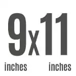 9"x11"