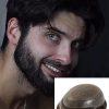 I-Lace | 6" 130% Tupé de Densidad Inyectada de Piel Fina para Hombre Sujetado con Cordón Francés y Cordón Base de Seda