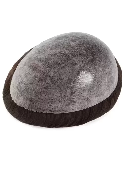 I Skin | 0.10~0.12mm 8" Long Hair 8 "x10" 130% Density Men's Super Thin Skin mit Gaze Durable Hair System