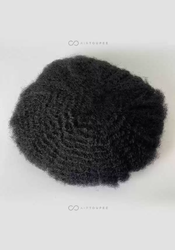 Full Lace | Afro Wave Afrocan Hair for Men 8‘’x10‘’ 105% Density All Swiss Lace Hair System for Men - Soft, Airy Hold