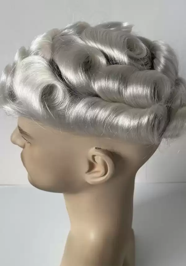 0,08mm PU Base | 1B/ 60 ombré weißblond kann in alle Farben gefärbt werden | #60RY