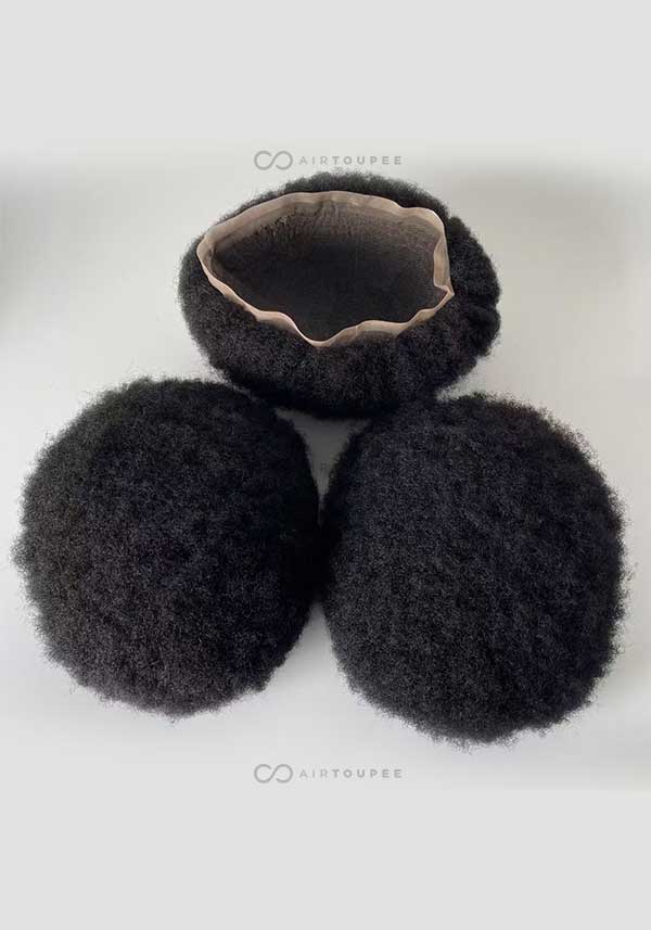 Full Lace | Afro Wave Afrocan Hair for Men 8‘’x10‘’ 105% Density All Swiss Lace Hair System for Men - Soft, Airy Hold