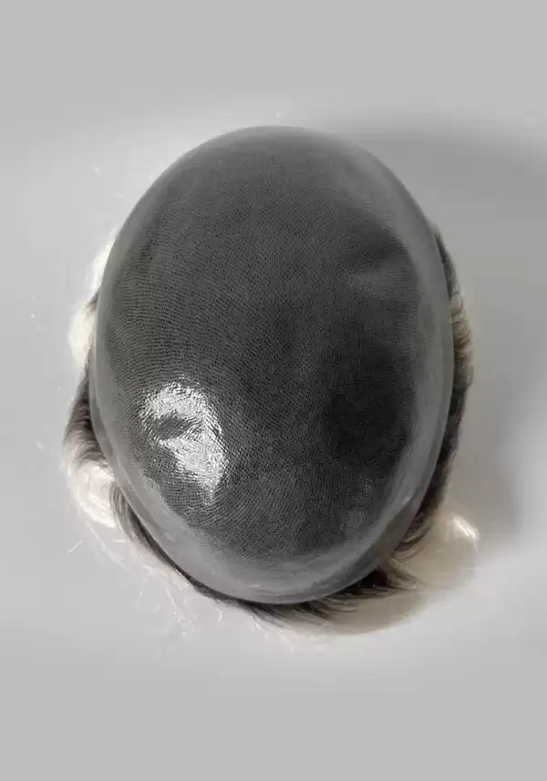 0,08mm PU Base | 1B/ 60 ombré weißblond kann in alle Farben gefärbt werden | #60RY