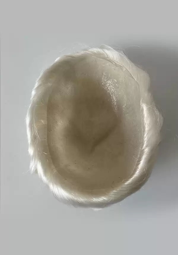 0.06mm PU Base | 8x10 inches white blonde virgin hair can be dyed to all colors \ 60RY