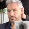 Alle Schweizer Spitze | 1B Grau Ombré Haar 8x10 Zoll geschnitten werden in verschiedenen Größen voller Spitze Basis