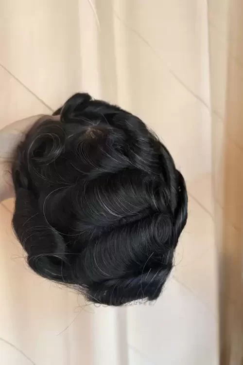 Hollywood | 6" 100% Density French Lace Front and Top with Polyskin in Perimeter | Upgraded Hair