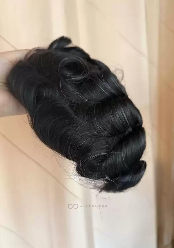 Hollywood | 6" 100% Density French Lace Front and Top with Polyskin in Perimeter | Upgraded Hair