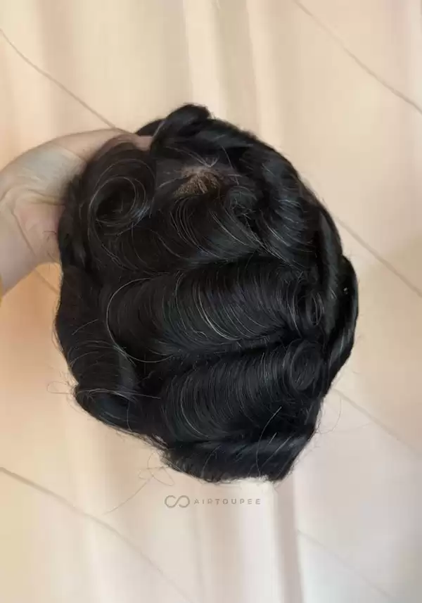 Hollywood | 6" 100% Density French Lace Front and Top with Polyskin in Perimeter | Upgraded Hair