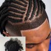 Cornrow | 8x10 #1/#1B Rizado Nudos decolorados 120% Densidad Base PU | Medio Denso, Atrevidamente Natural