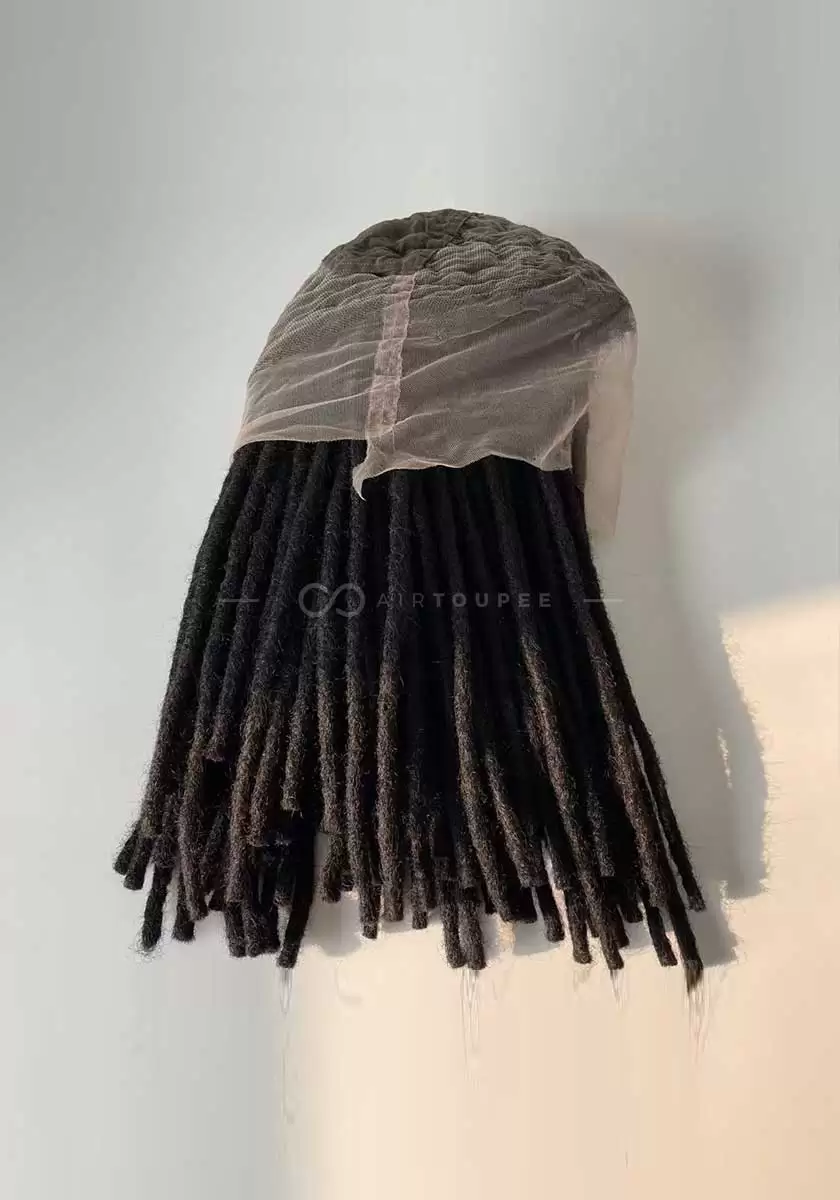 Afro Twist Wig | #1 150% Density Braids for Men Brazilian Virgin Human Hair Full French Lace Wig | Top-tier Flagship Style