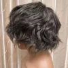 #720 ashy brown with 20% grey hair mixed size 8x10 inches can be cut into different sizes 130% density 0.1 pu skin base