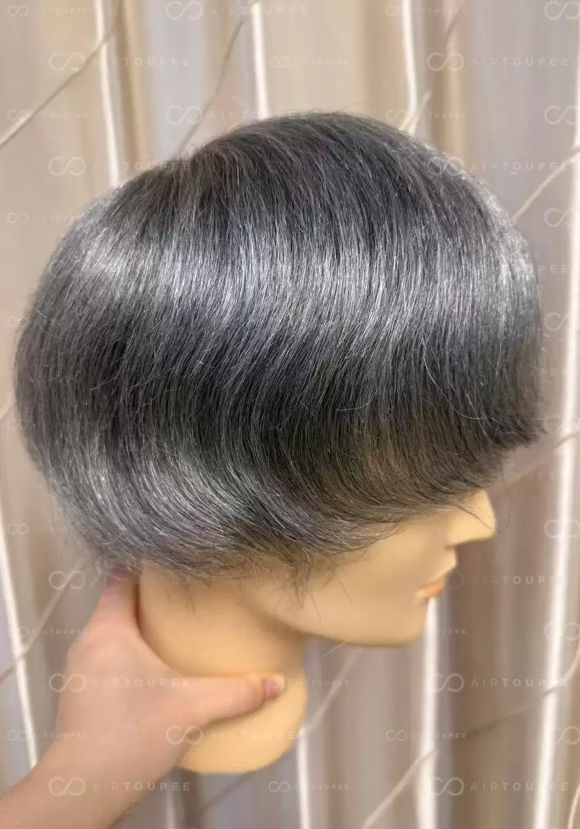 Hollywood | #1B50 6" 100% Density French Lace Front and Top with Polyskin in Perimeter | Upgraded Hair