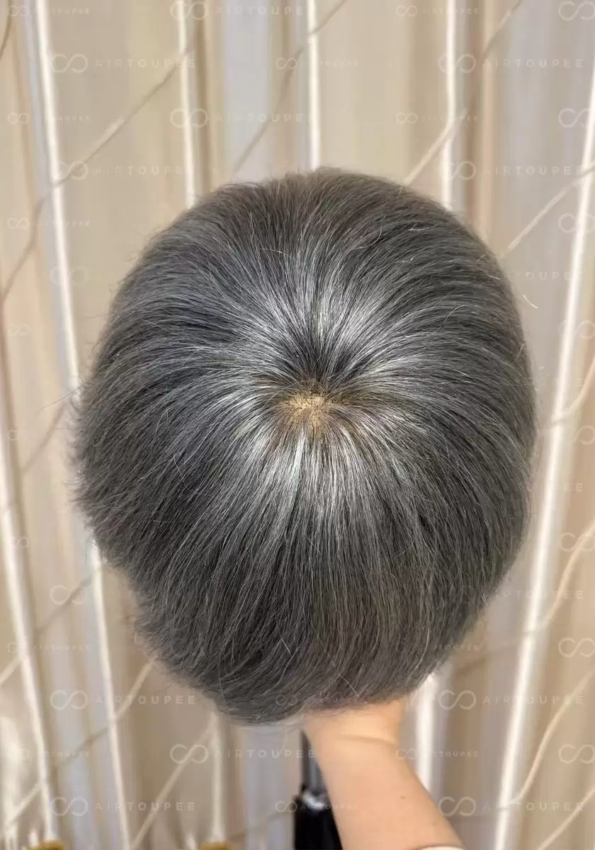 Hollywood | #1B50 6" 100% Density French Lace Front and Top with Polyskin in Perimeter | Upgraded Hair