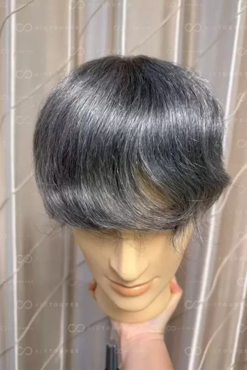 Hollywood | #1B50 6" 100% Density French Lace Front and Top with Polyskin in Perimeter | Upgraded Hair
