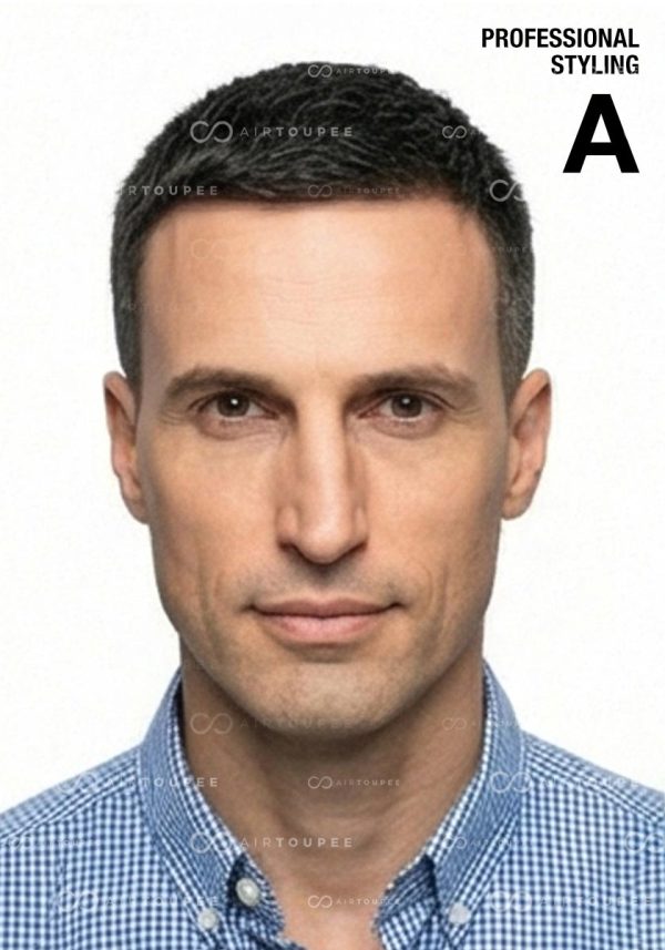 [Summer Deal] airtoupee Hairstyle A Full Lace Men Toupee 3-Pc Bundle (9ea/Orig 1) Member Extra Disc